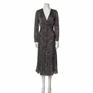 Pinko Black and White Long Sleeve Dress